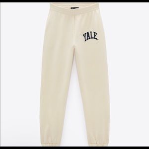 zara yale university sweatpants